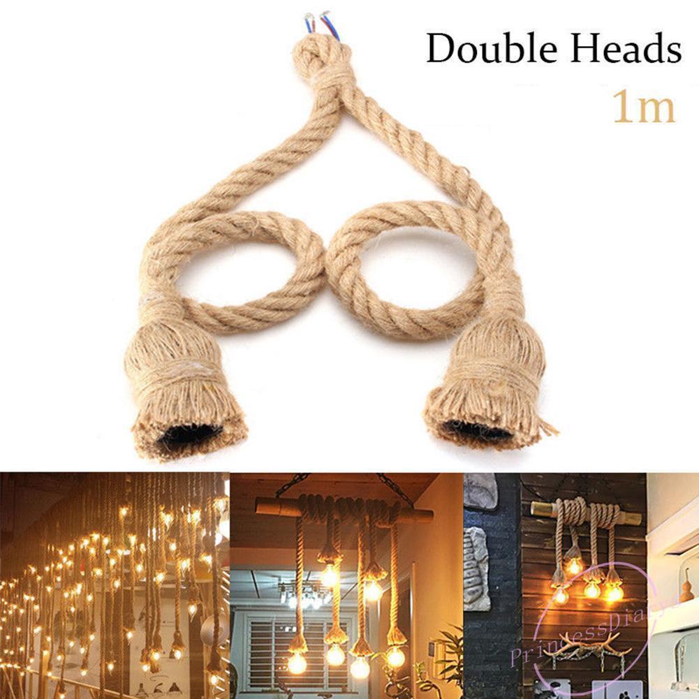 Dây điện đui đèn E27 thiết kế dây thừng độc đáo