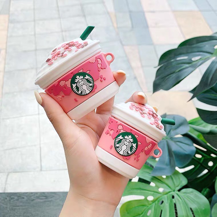 Vỏ bảo vệ hộp đựng tai nghe không dây Airpods 1 / 2 họa tiết xinh xắn