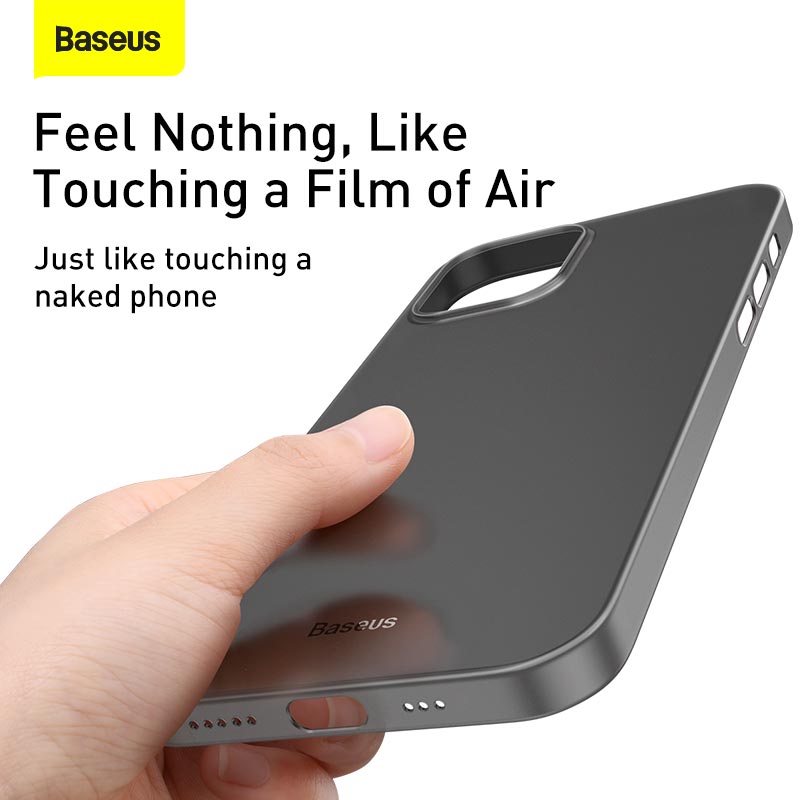 Ốp điện thoại BASEUS siêu mỏng cao cấp chống sốc cho Iphone 12 Mini Pro Max