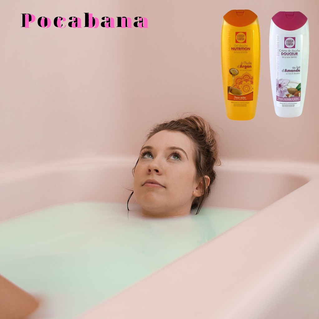 Sữa tắm Pocabana gel douche Nutrition Argan and Douceur Amande 750ml Ouibeaute