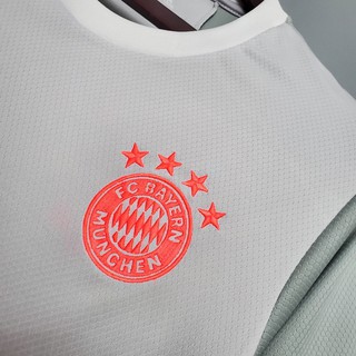 Bộ quần áo bóng đá clb Bayern Munich trắng sân khách mùa 2020-2021,bộ thể thao hàng thái lan cao cấp