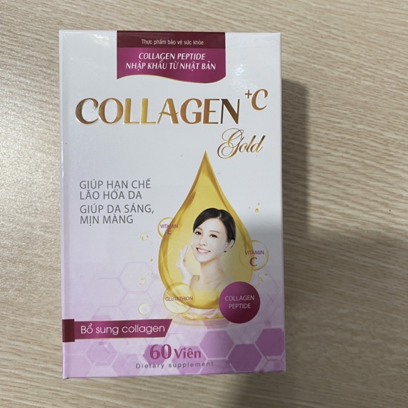 Viên uống trắng da COLLAGEN +C GOLD - Hỗ trợ chống lão hóa ,mờ nám ,tàn nhang