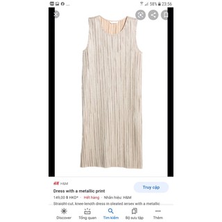Đầm lụa dậm ly H&M