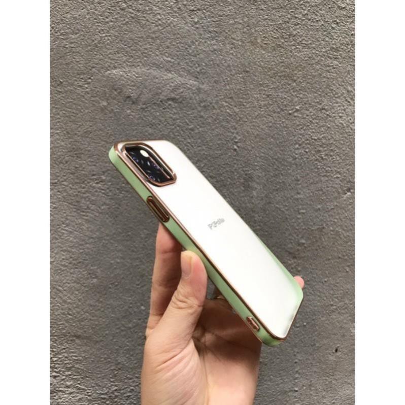 Ốp lưng KST dẻo trong viền màu cho các mã iphone từ 7 plus đến 12 pro max