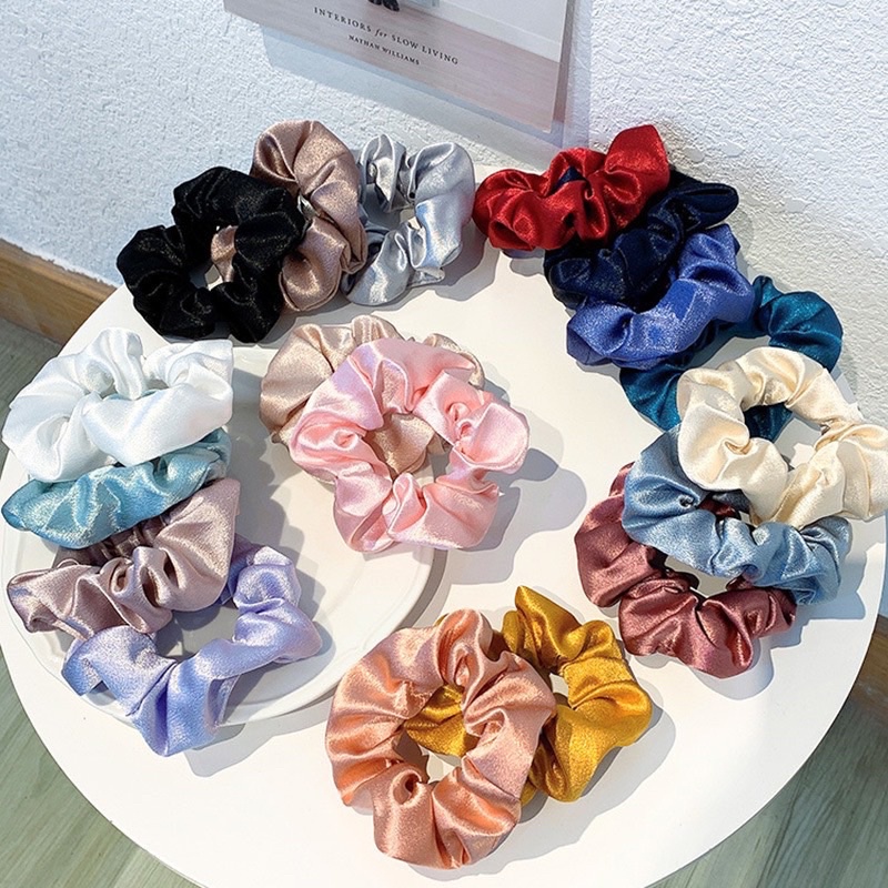 Scrunchies lụa Set 5 chiếc