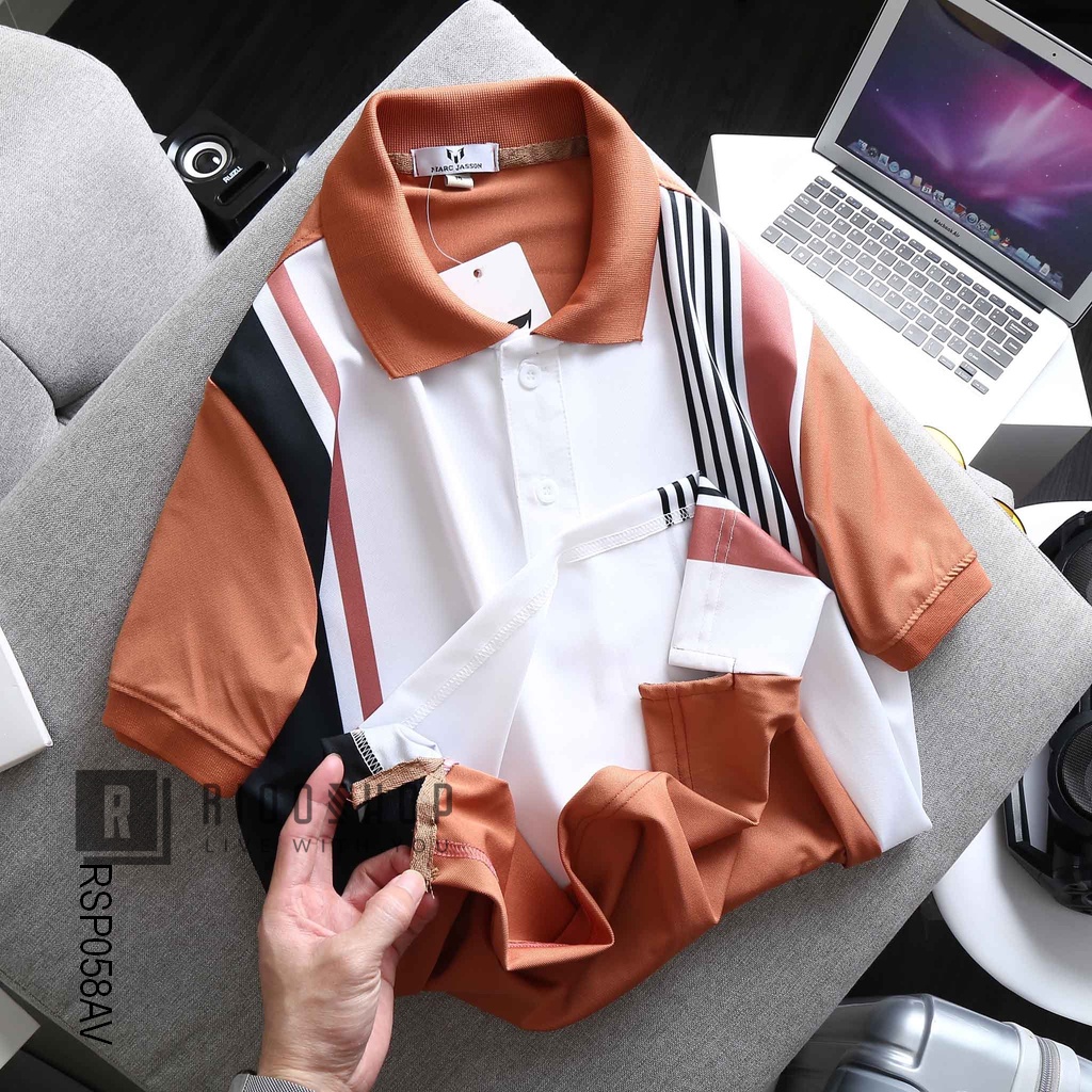 Áo polo cao cấp nam, áo thun cổ bẻ nam MARC JASSON RSP058 đẹp, tay ngắn, chất lượng, đơn giản, trẻ trung, form rộng