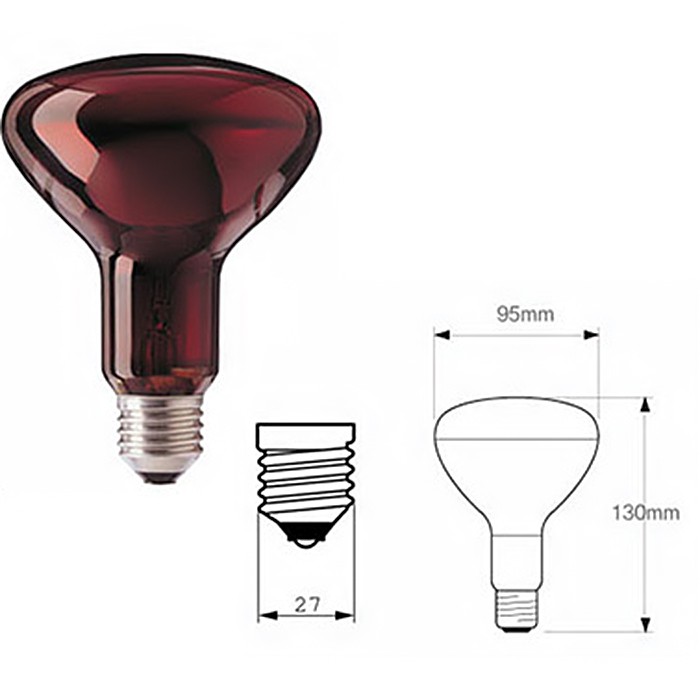 BÓNG ĐÈN HỒNG NGOẠI PHILIPS 100W