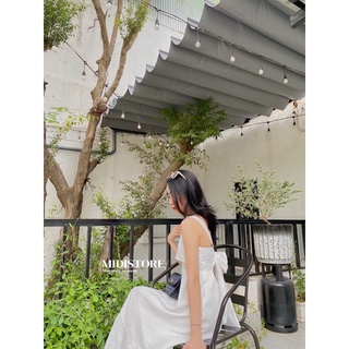 Váy 2 dây chun lưng buộc nơ (Ảnh/Video tự chụp)