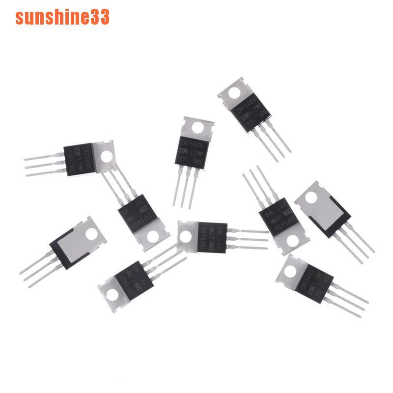 10PCS IRF540N IRF540 TO-220 N-Channel 33A 100V Power Mosfet