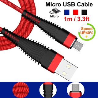 Dây Cáp Sạc Nhanh 2A Nylon Cho Samsung Huawei