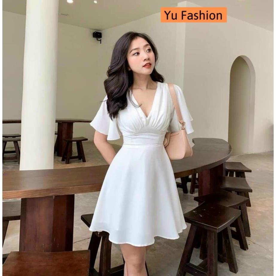 Váy dự tiệc trắng váy ngắn đầm dự tiệc đỏ ăn tiệc cưới đẹp dáng dạo phố sang trọng váy nữ Yu Fashion