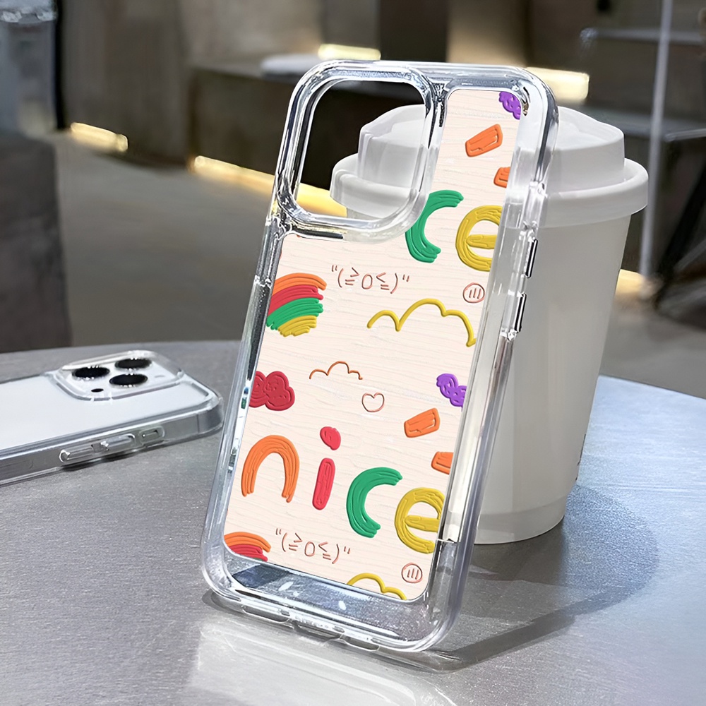Ốp Điện Thoại Tpu Trong Suốt Hình Vẽ graffiti Cho iphone 14 Plus 11 13promax 12 7Plus X XS Max 7 8 SE 2020