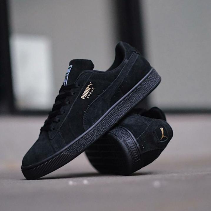 PUMA ♥ Giày Da Lộn Màu Đen 100% Chính Hãng BNWB