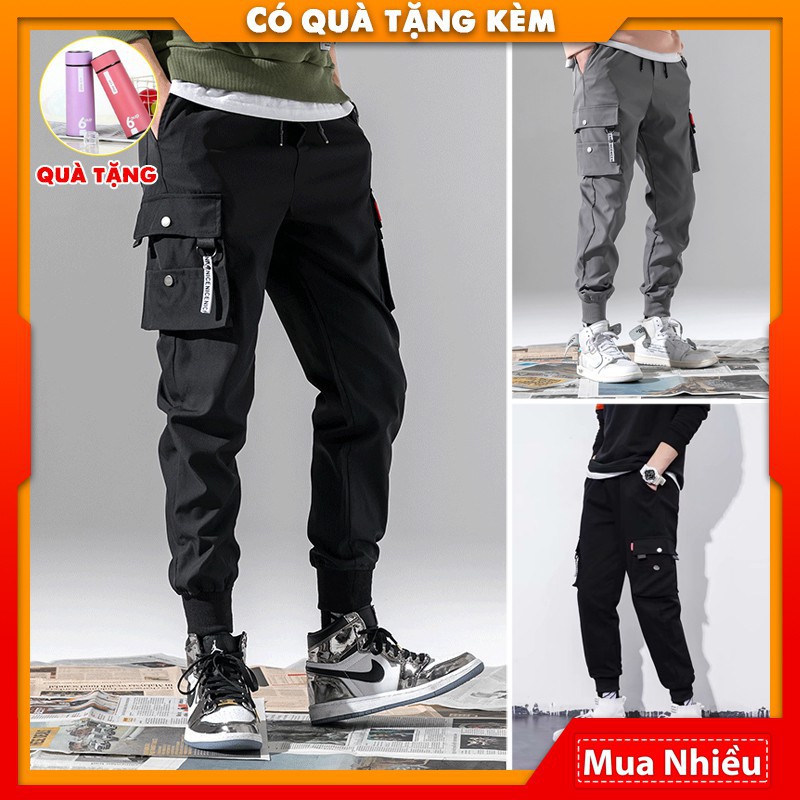 HÀNG NHẬP KHẨU -  Quần thể thao nam, Quần jogger nam 💥FREESHIP💥 mã TT33 chất vải kaki túi hộp mềm mại kiểu bó ống Hàn 