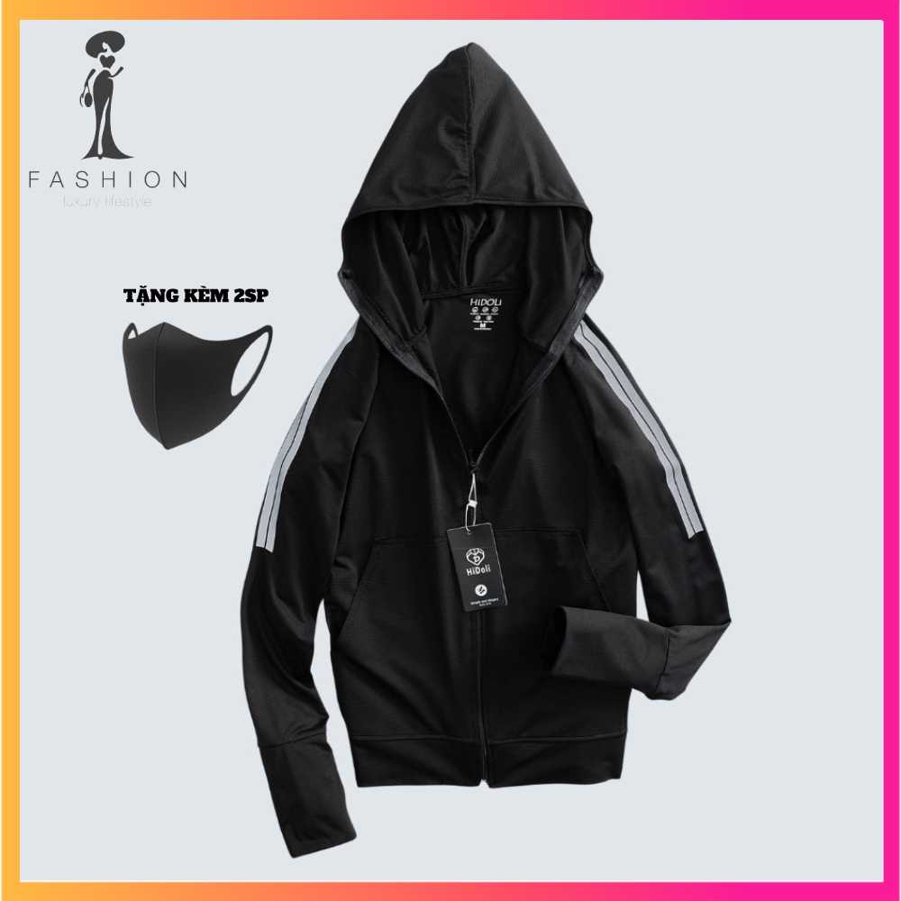 Áo Nắng Sọc Vai, Áo Chống Nam Nữ 2022, thoáng khí dày dặn cao cấp chống tia UV - FASHION Luxury