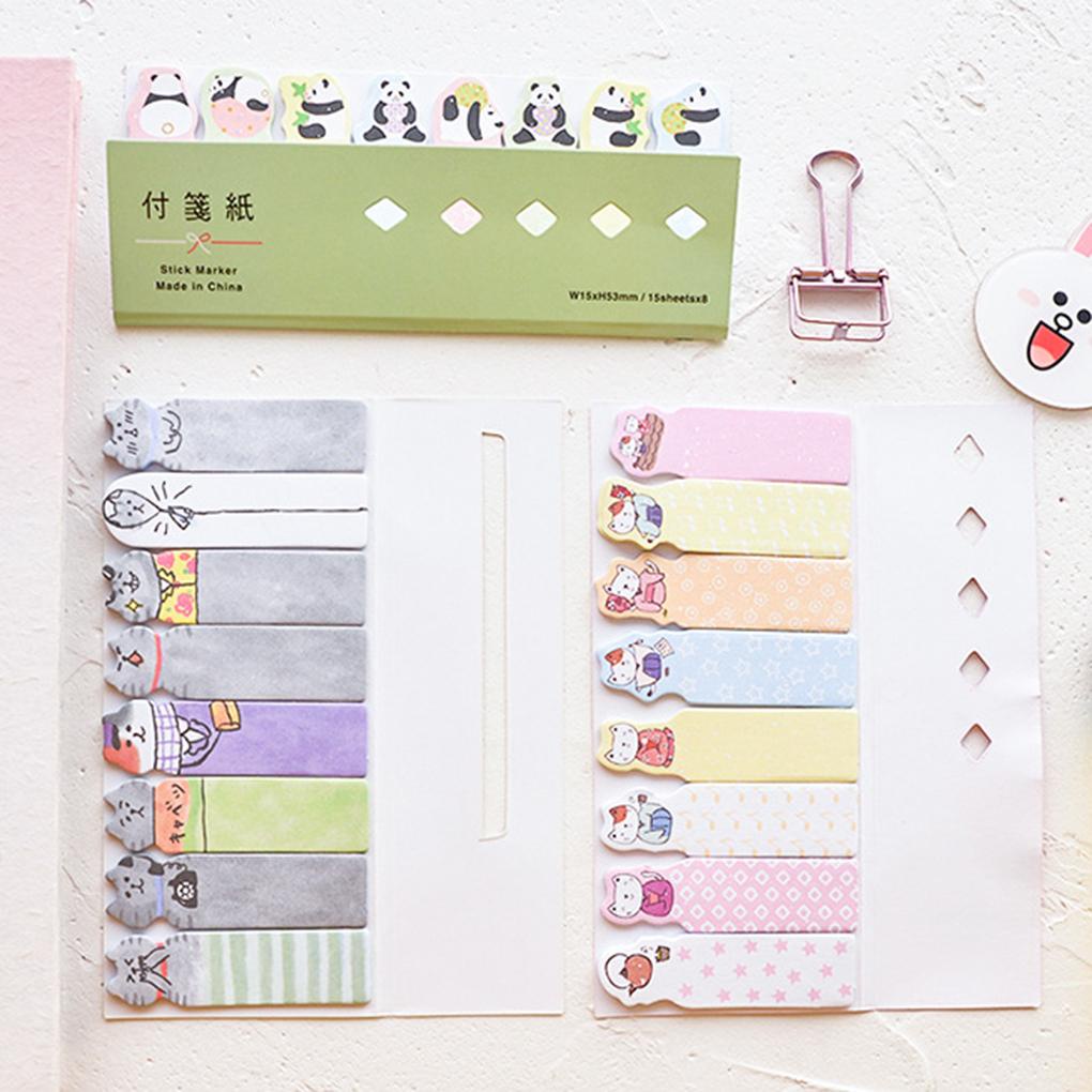 Nhãn Dán Ghi Chú Họa Tiết Hoạt Hình Động Vật Đáng Yêu