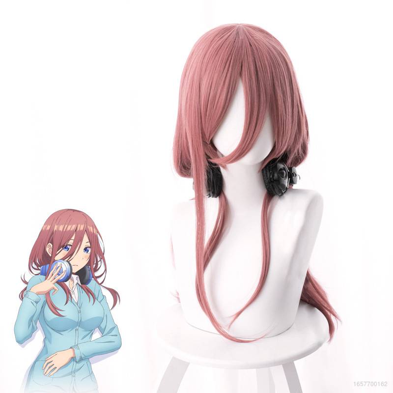Tóc Giả Bồng Bềnh Hóa Trang Nhân Vật Anime Nakano Miku