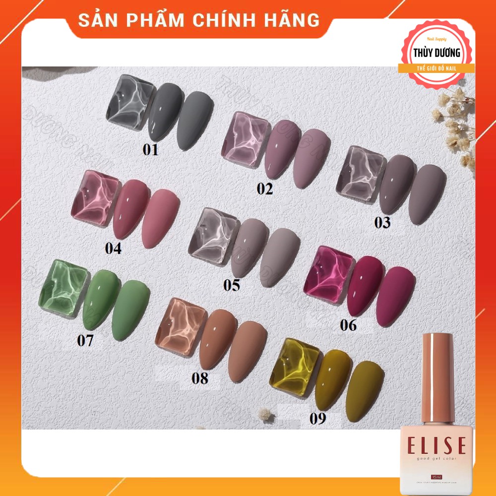 Sơn gel Elise cao cấp chính hãng mã YZ 15ml