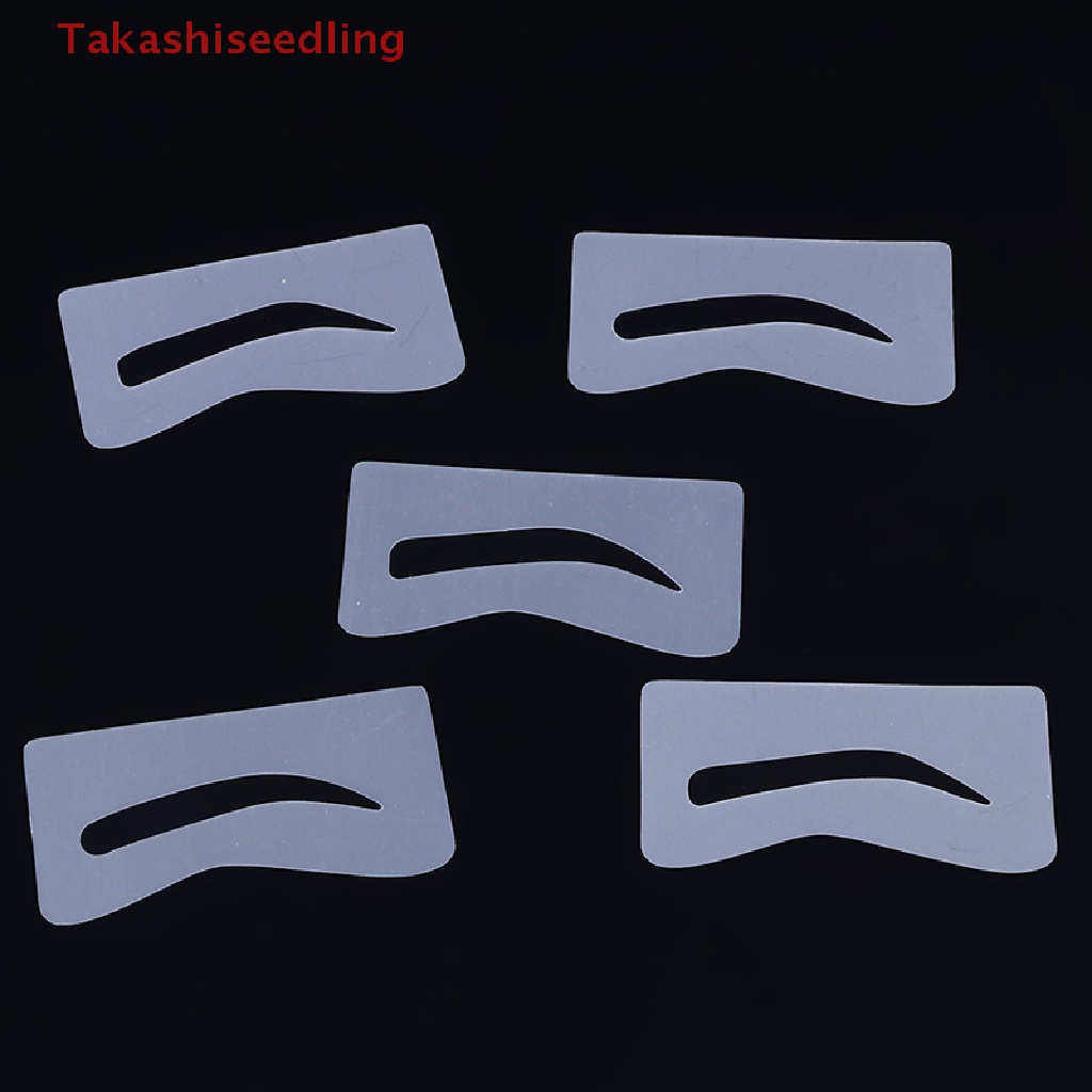 (Takashiseedling) 10 Pairs Eyebrow Shaper Shaping Stencil Grooming Charm Brow Card Template Makeup