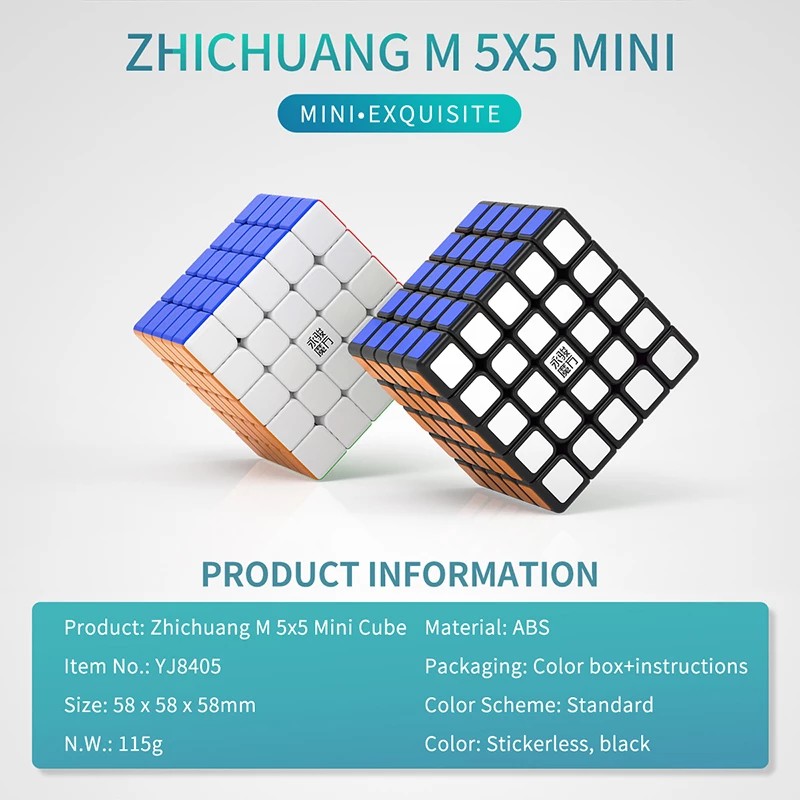 Yongjun Zhilong Mini 3x3 4x4 5x5 Magnetic Speed Cube YJ 3x3x3 4x4x4 5x5x5 Magic Cube Puzzle Toys Đồ Chơi Khối Rubik