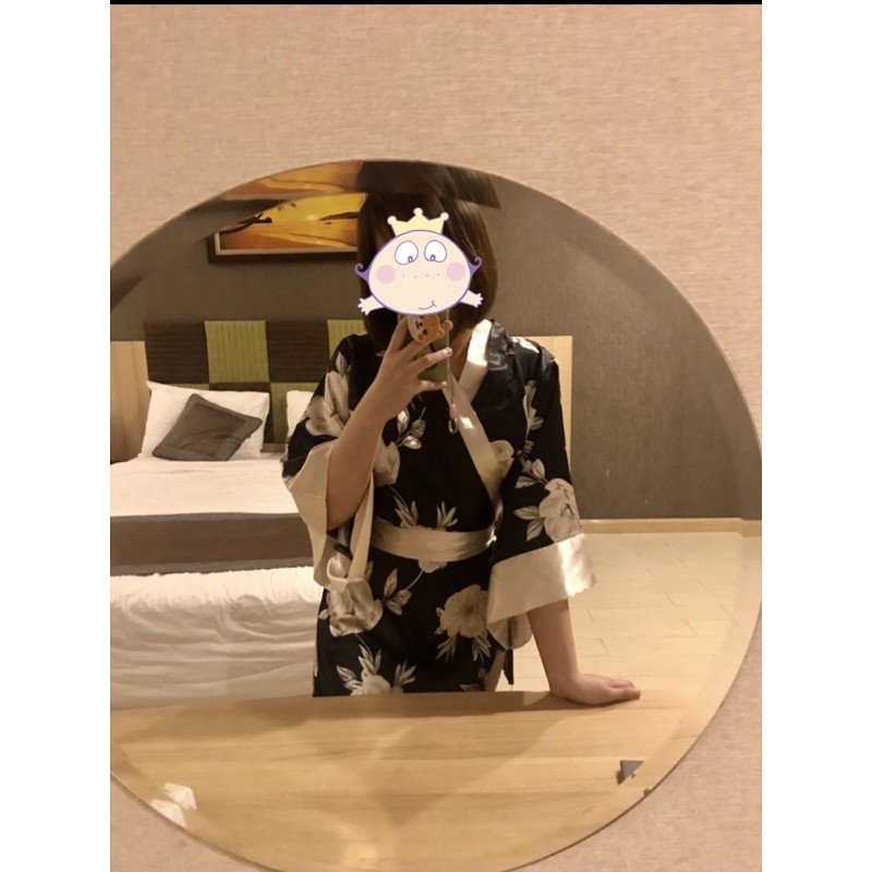 Đầm ngủ kimono sexy cho nữ hoạ tiết hoa