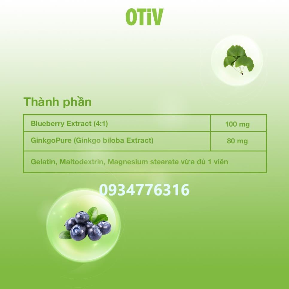 Viên uống OTIV bổ não (15 viên)