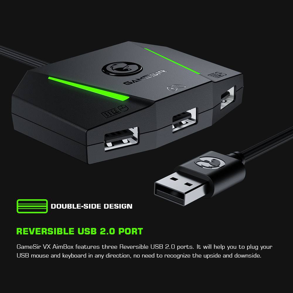 Gamesir vx aimbox keyboard mouse controller adapter converter cho xbox series x / s, xbox one, playstation 4, ps4, nintendo switch
