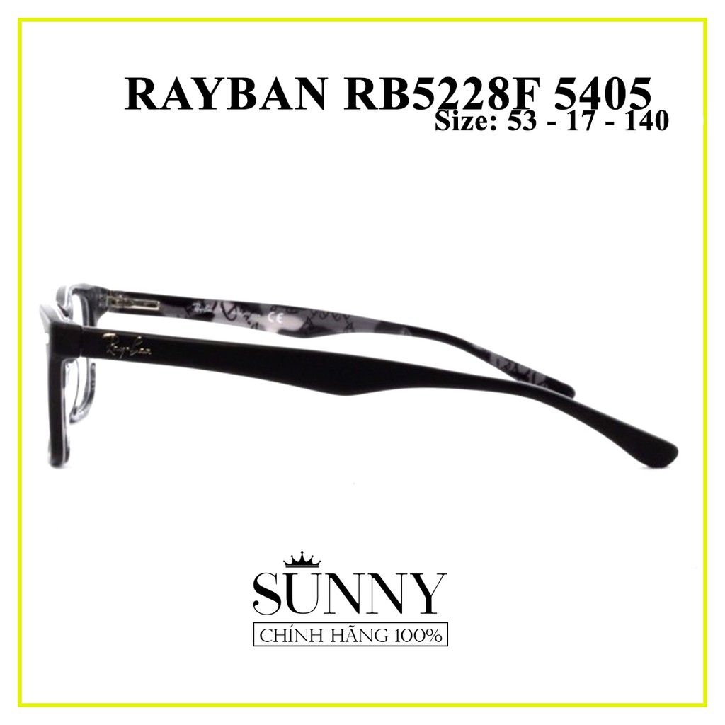 Gọng kính chính hãng Rayban RB5228F-5405 kèm tem thẻ bảo hành chính hãng, bảo hành toàn quốc