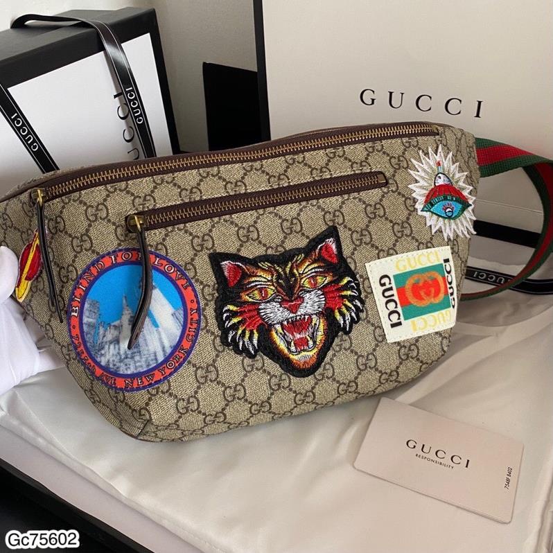 Túi Đeo Chéo GC  Thêu Logo Hàng Cao Cấp Full Box - Túi Da GC Đeo Chéo Full Box