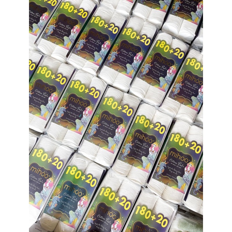 BÔNG TẨY TRANG KOKIMI MIHOO 150 200 210 pads