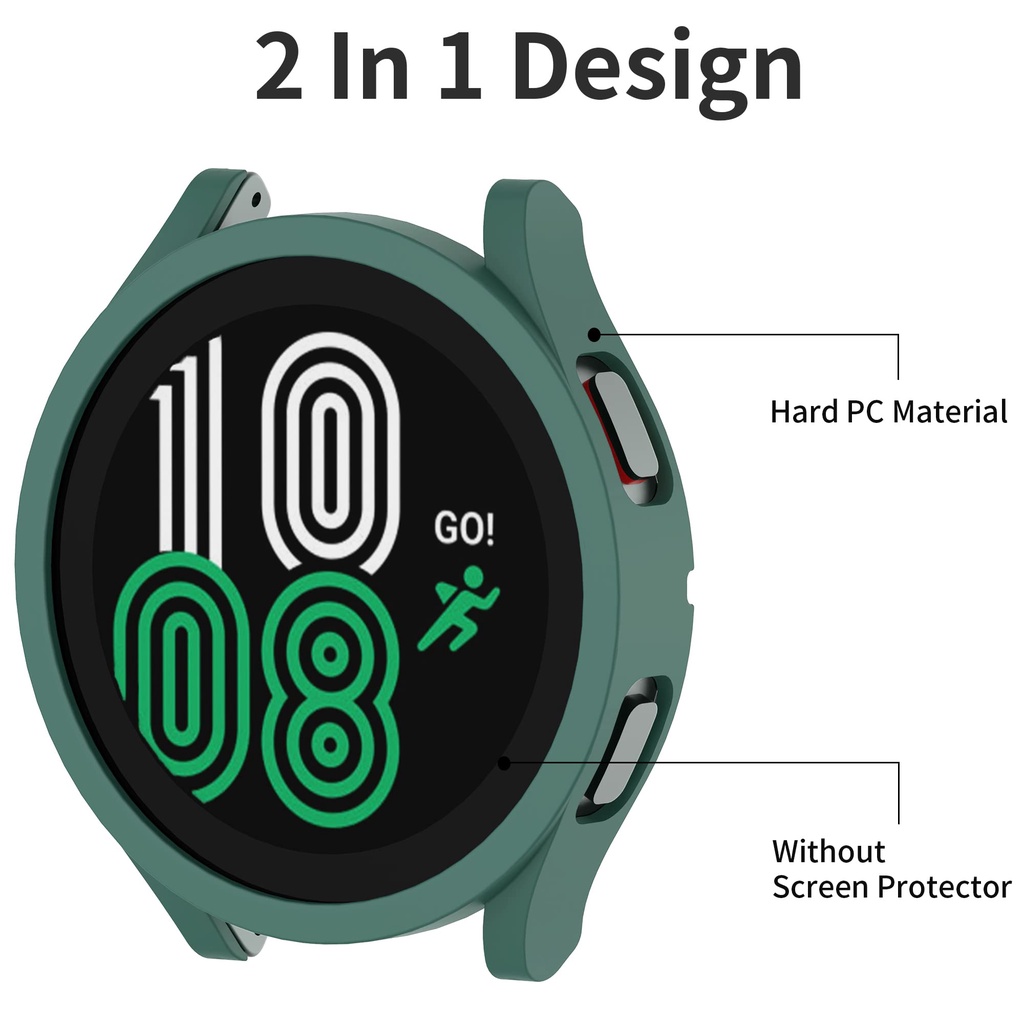 Ốp Bảo Vệ Bằng PC Nhám Cho Đồng Hồ Thông Minh Samsung Galaxy Watch 5 4 40mm 44mm Galaxy Watch 4 5