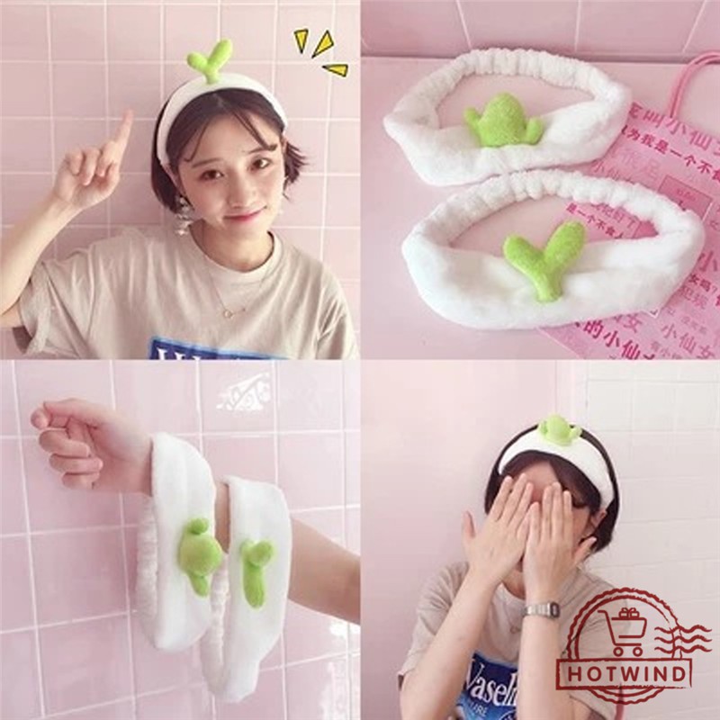 Băng đô hình rau đậu mầm dễ thương
