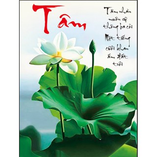 Tranh đá Tâm - sen trắng 77589