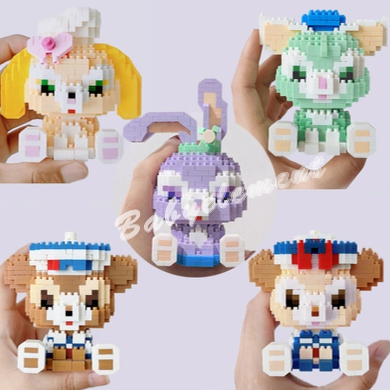 Disney Khối Xây Dựng LinaBell StellaLou Series Pop Búp Bê Triều Chơi Máy Tính Để Bàn Trang Trí Người Lớn Trẻ Em Quà Tặng Đồ Chơi
