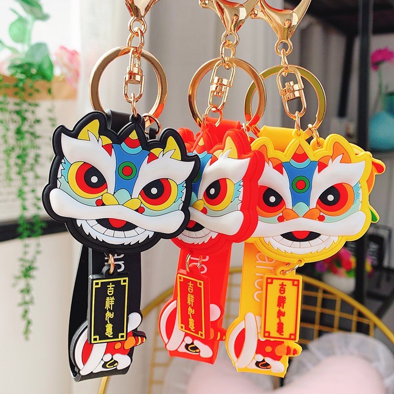 Móc khoá đầu lân may mắn hot trend 2021