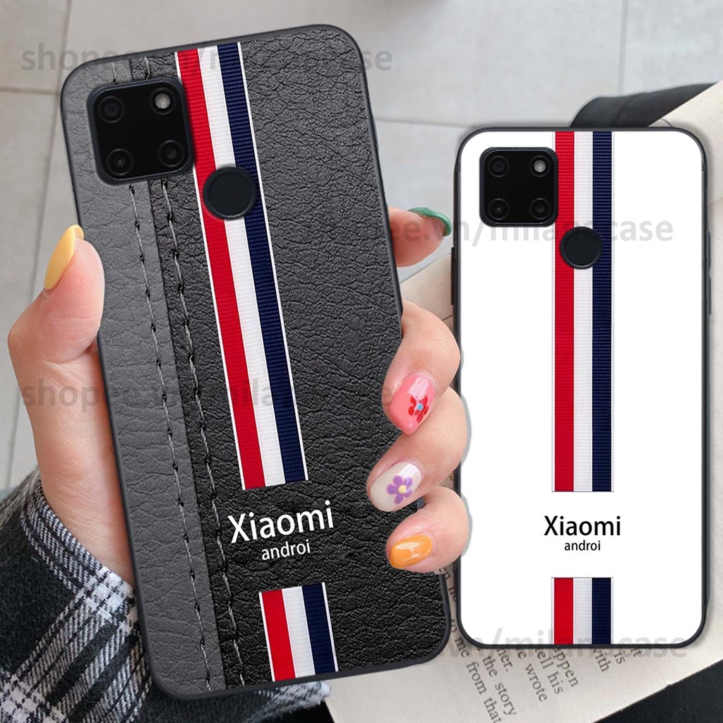 Ốp Realme C20 / C21Y in giả da phong cách thể thao, cá tính, thời trang