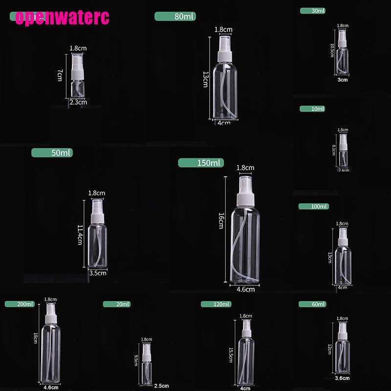 [Hàng mới về] Bình xịt rỗng bằng nhựa trong suốt có thể đổ đầy