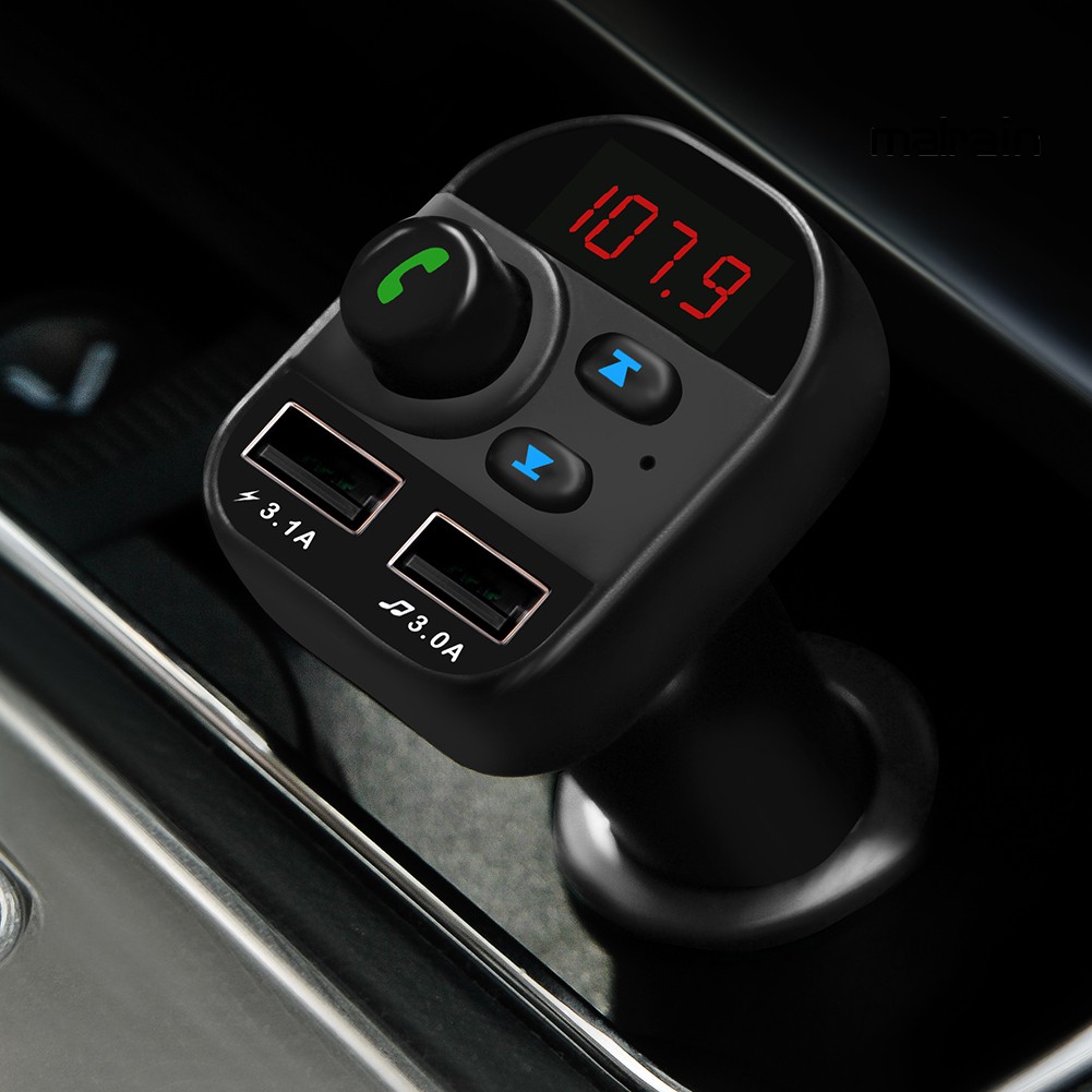 Củ Sạc Trên Ô Tô 805e Bluetooth 5.1 Dual Usb Transmitter Fm Transmitter Mp3 Player Car Charger
