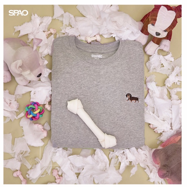 Áo nỉ Spao Graphic Puppy