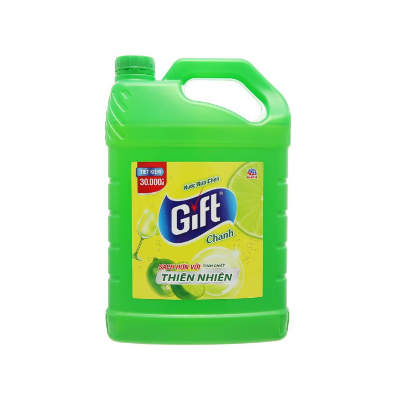 Nước rửa chén Gift hương chanh can 3.8kg