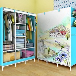 Tủ quần áo 3d 3 buồng 8 ngăn