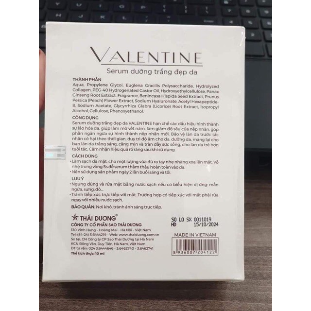 SERUM VALENTINE LỌ 10ml - CHÍNH HÃNG 100%