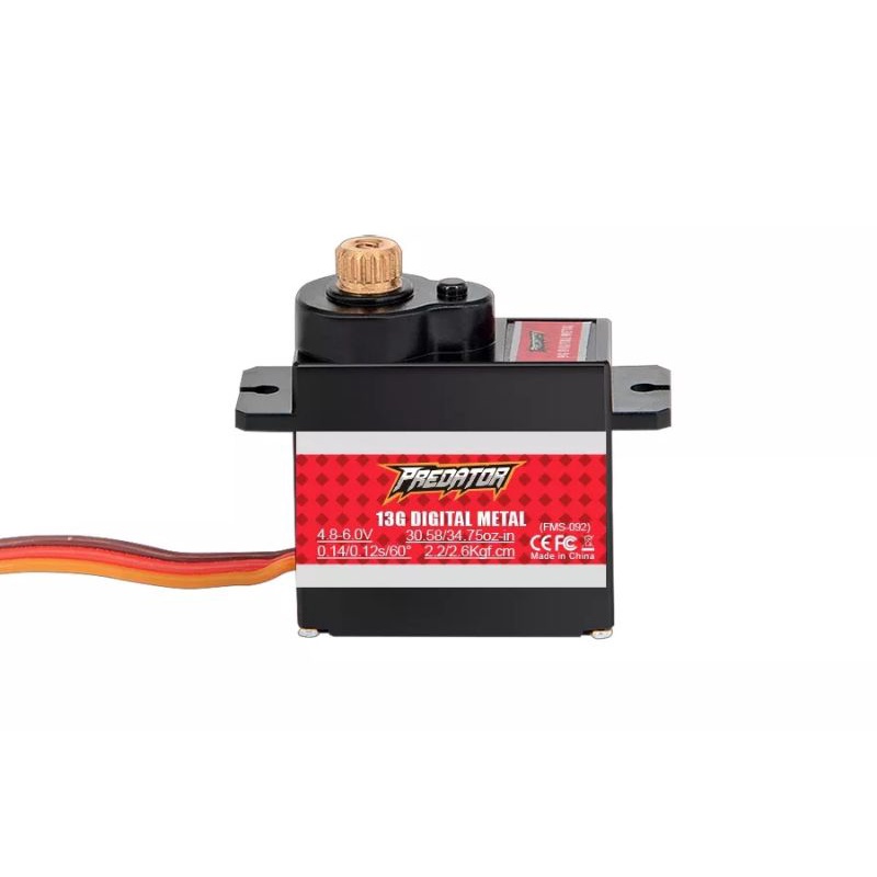 Servo FMS Predator 13g Analog nhông kim loại siêu xịn cho máy bay rc