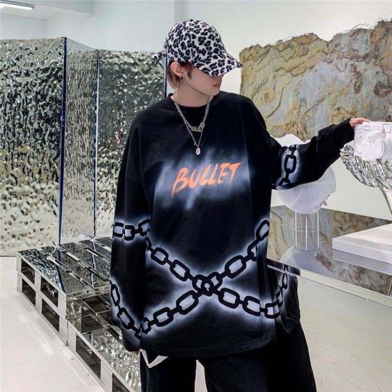 (ORDER) Áo thun dài tay Bullet ulzzang unisex 🥳 FREESHIP 💚 Áo thun nam nữ dáng rộng 💚 | BigBuy360 - bigbuy360.vn