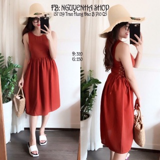 Đầm Voan Nữ Đan Dây Hót