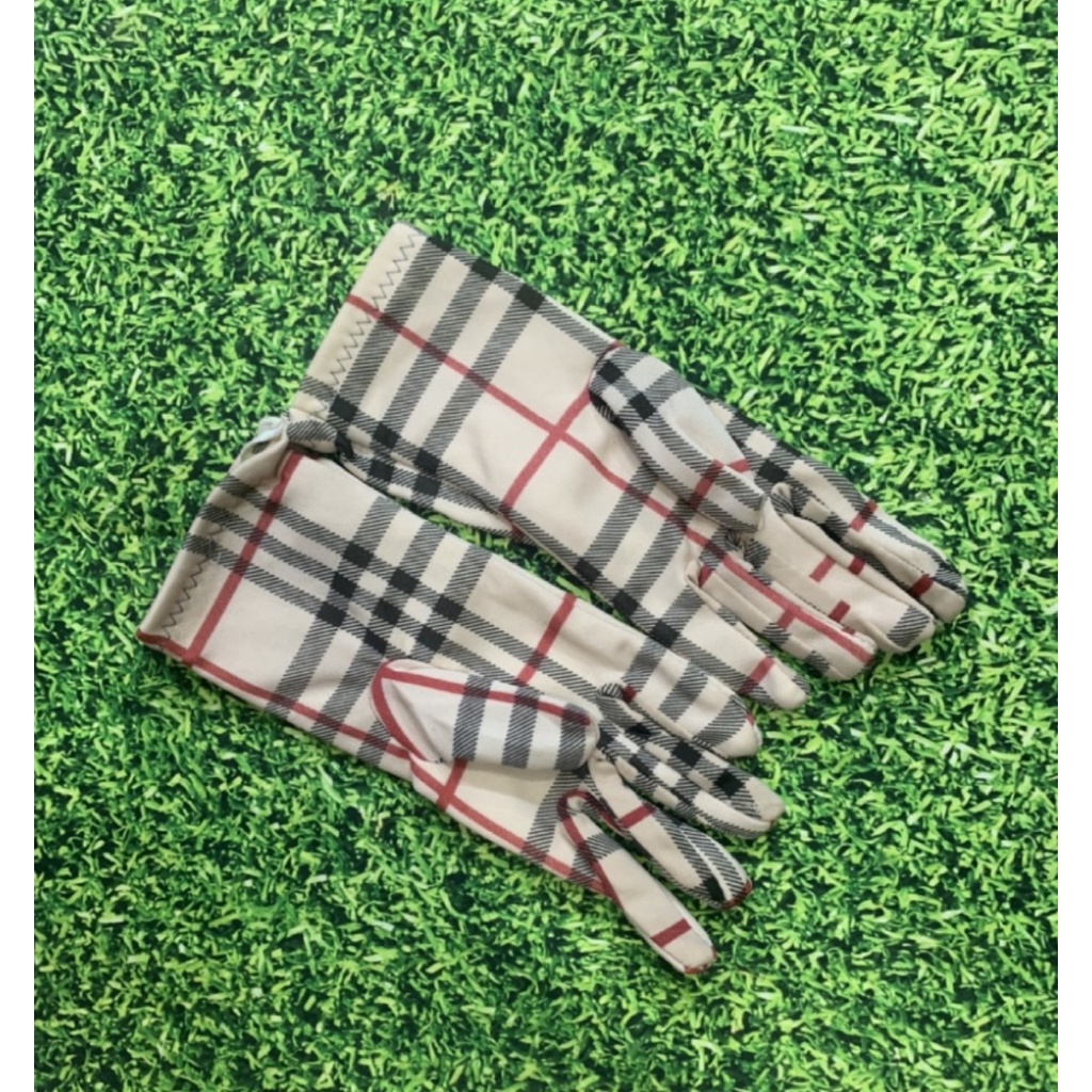 Bao tay găng tay Nữ chất liệu vải cotton chống nắng, giữ ấm lái xe, Kiểu dáng truyền thống, Bít 5 Ngón