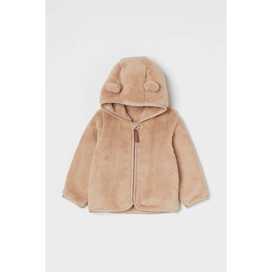 Áo khoác lông tai gấu dễ thương cho bé trai, bé gái H.M A.uth size 9-12m đến 3-4y