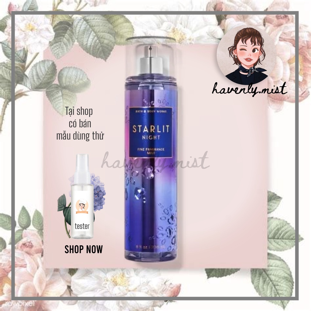 ʜᴀᴠᴇɴʟʏ.ᴍɪsᴛ ┋ Xịt Thơm Toàn Thân Starlit Night Body Mist