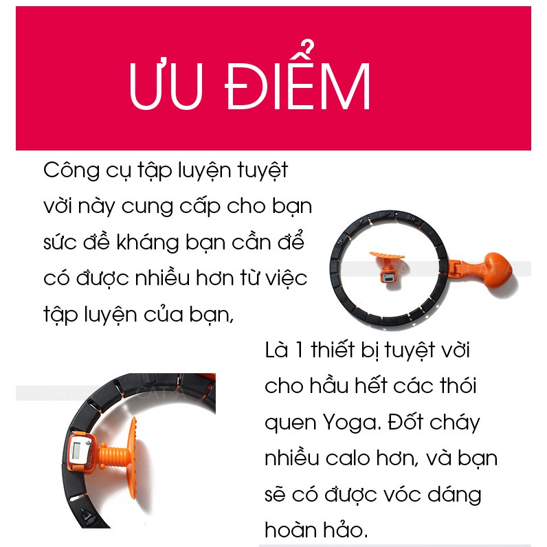 💥CHÍNH HÃNG💥 VÒNG LẮC EO HULA TRÁI TIM, giúp vòng eo thon gọn, điều hòa nhịp tim - Sử dụng dễ dàng - tiện lợi