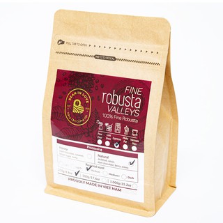 Cà Phê Đặc Sản Fine Robusta Valleys Túi Giấy 250gram - Bean In Love Coffee
